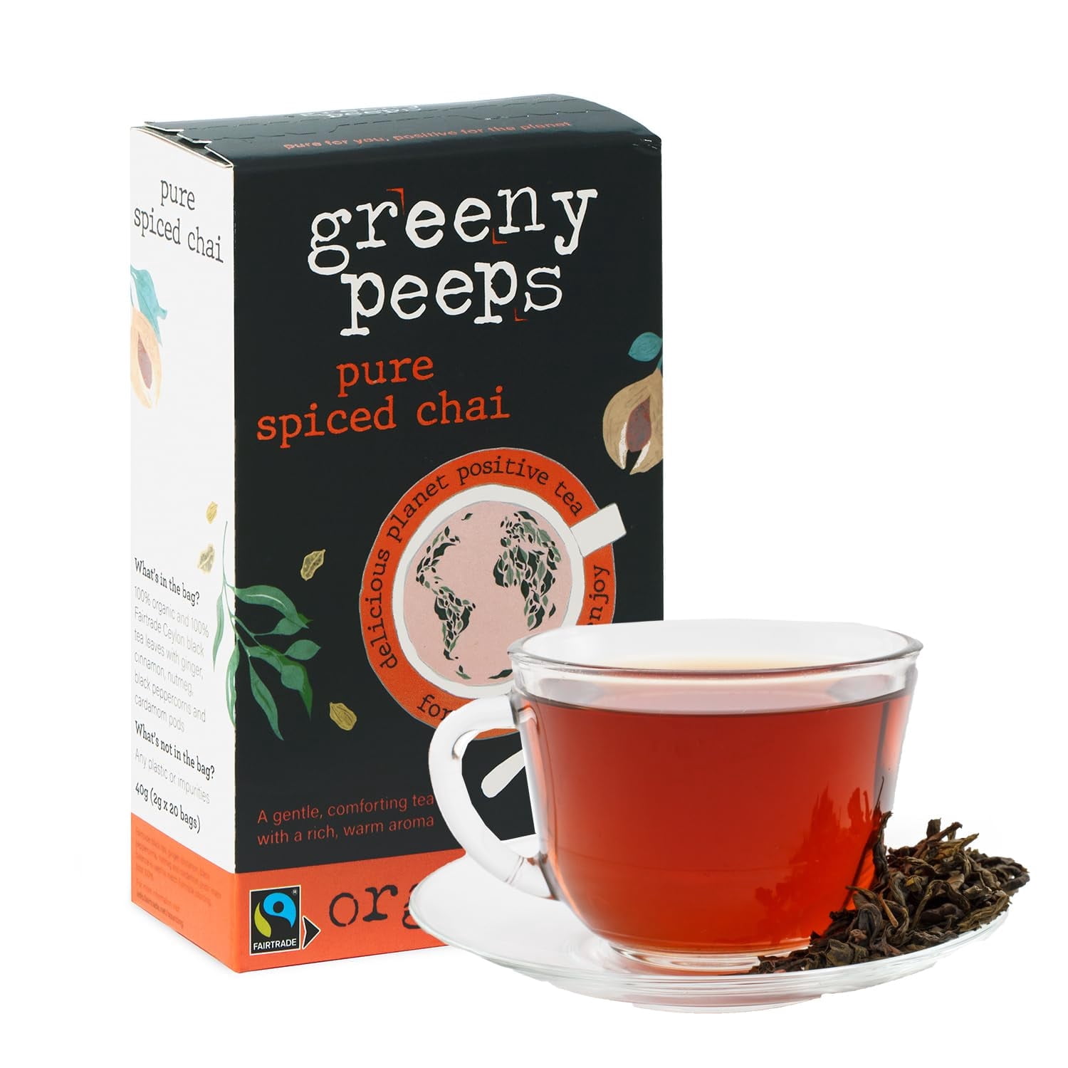 Greenypeeps Organic Pure Spice Chai Tea - Eco Friendly Spiced Black ...