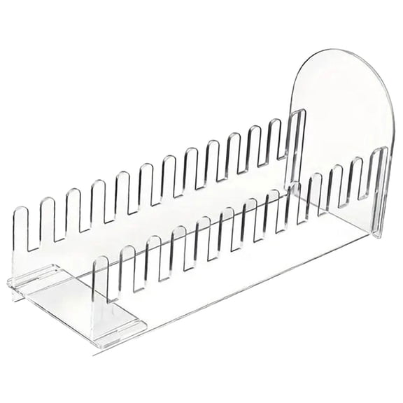 Greeting Card Display Stand Card Organizer Acrylic 12 Slot Transparent for Office Retail Tabletop