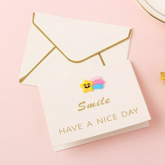 Greeting Card With Envelope, Happy Every Day Message & Crown Design, Valentine's Day Qixi Birthday Thank You Blessing Anniversary Graduation Get Well Card 1 Card 1 Envelope