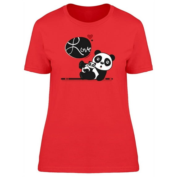 Greeting Card Mother's Day Panda T-Shirt Women -Image by Shutterstock, Female x-Large