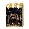 thumbnail image 1 of Greeting Card - Party Greeting Card - Birthday Large Greeting Card Giant Guest Book Birthday Card Big Card Oversize Card For Women Men Friends Cowork Family Couple Gold Theme - 1 Greeting Card, 1 of 5