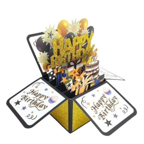 Greeting Card - Party Greeting Card - Up Card 3D Up Greeting Card For Women Men Funny Birthday For Girls Boys Birthday Card For Him Her Ideas For Family And Friends - 1* Greeting Card