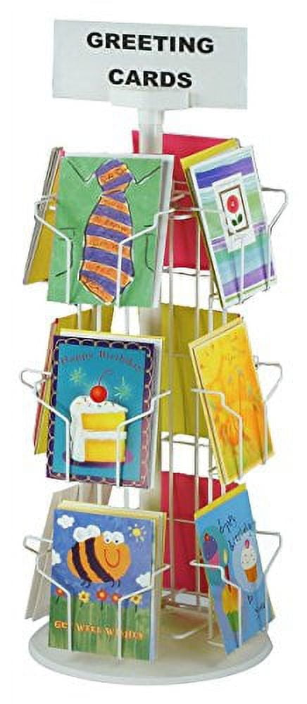 Greeting Card Racks with (12) 5 x 7 Pockets for Counter Displays, 29 ...