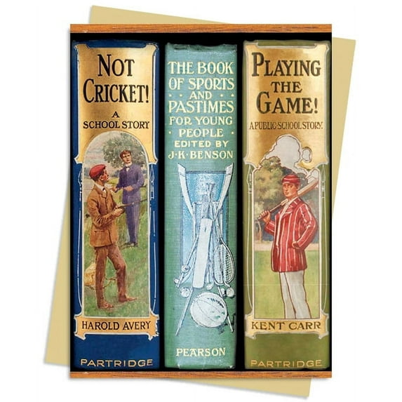 Greeting Cards: Bodleian: Book Spines Boys Sports Greeting Card Pack : Pack of 6 (Cards)