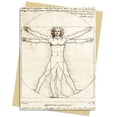 thumbnail image 1 of Greeting Cards: Leonardo Da Vinci: Vitruvian Man Greeting Card Pack : Pack of 6 (Cards), 1 of 1