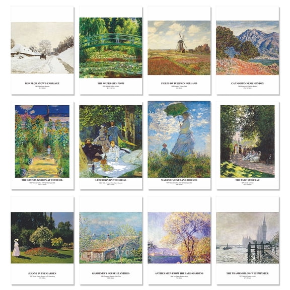 Greeting Cards (Monet-30 Cards) 5.6x4 Inches Blank Postcard Set