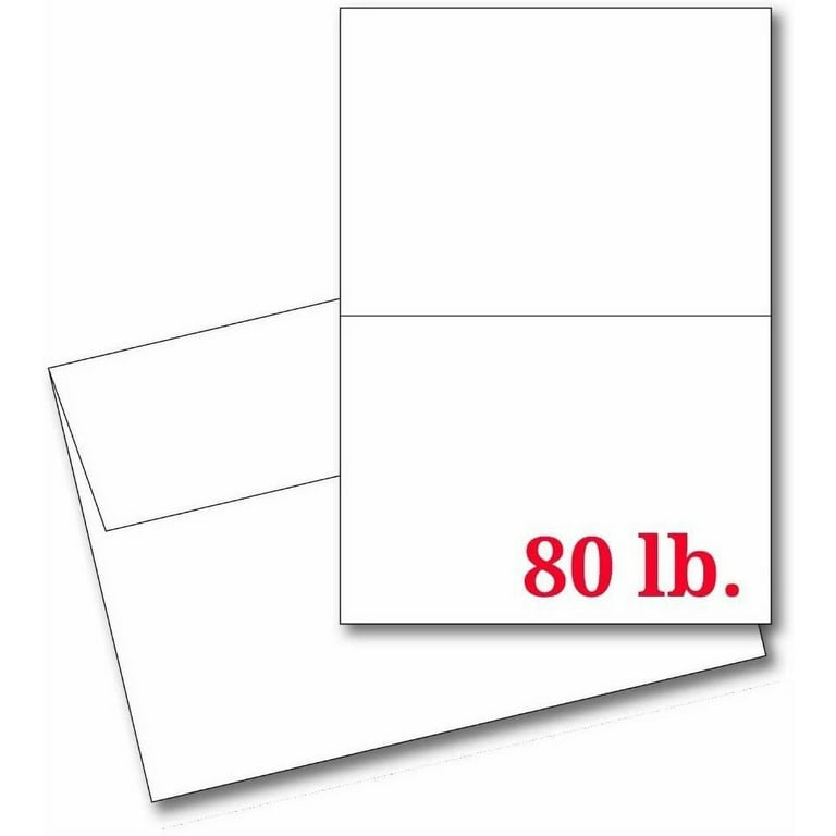 Greeting Cards Set – 4.25 x 5.5 Blank White Cardstock and A2 Envelopes  Perfect for Business, Invitations, Bridal Shower, Birthday, Interoffice,  Invitation Letter, Weddings and All Occasion – Set of 25 