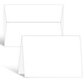 thumbnail image 1 of Greeting Cards Set - 5 x 7 Blank White Cardstock and Envelopes Perfect for Business, Invitations, Bridal Shower, Birthday, Interoffice, Invitation Letter, Weddings and All Occasion – Bulk Set of 50, 1 of 9