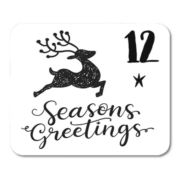 Greeting Christmas Advent Calendar Season Holiday Kids Script Xmas Mousepad Mouse Pad Mouse Mat 9x10 inch