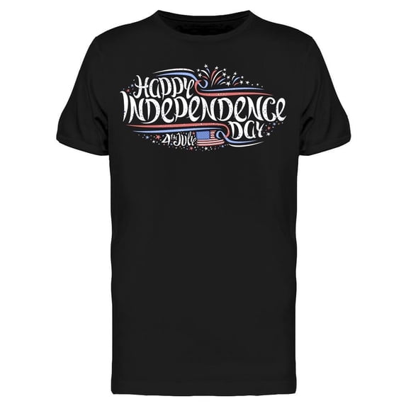 Greeting For Independence Day Tee Men's -Image by Shutterstock