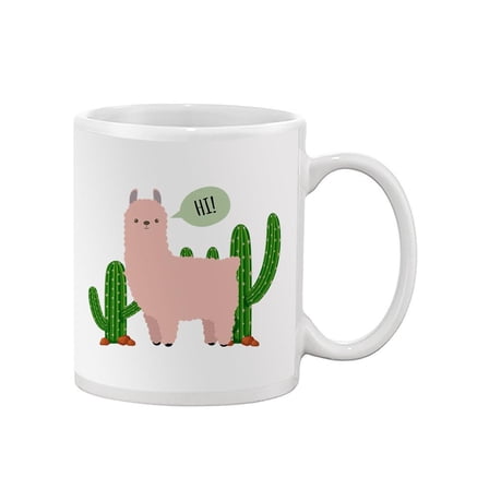 Greeting Llama Mug - SPIdeals Designs,