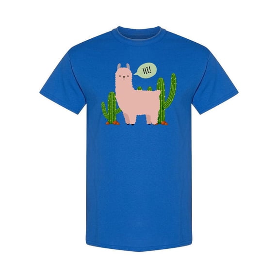 Greeting Llama T-Shirt Women -SPIdeals Designs, Female 4X-Large