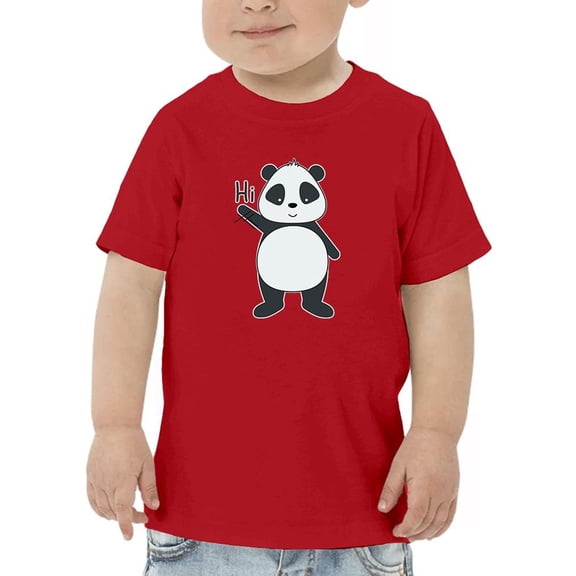 Greeting Panda T-Shirt Toddler -Image by Shutterstock,  2 Toddler