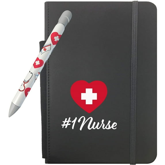 Greeting Pen #1 Nurse Gift Set with 5" x 8.25" Notebook and 1 Rotating Message Pen (331)