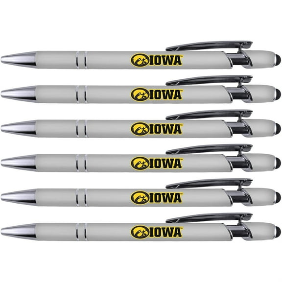 Greeting Pen Iowa Soft Touch Coated Metal 6 Pack 30539