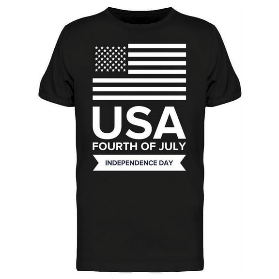 Greeting. Usa Fourth Of July T-Shirt Men -Image by Shutterstock, Male Medium