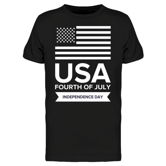 Greeting. Usa Fourth Of July T-Shirt Men -Image by Shutterstock, Male x-Large