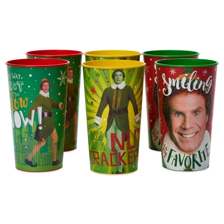 Greetings Christmas Buddy the Elf 22 oz. Reble Plastic Party Cups (6-Count)