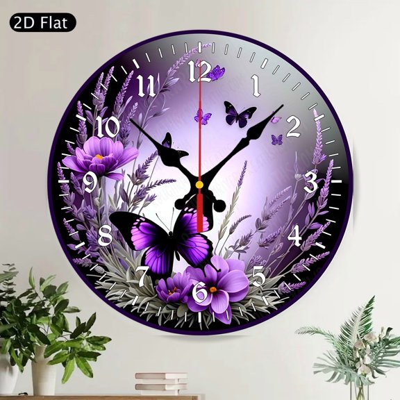 Greetings Earthlings Alien Sci-Fi Round Wall Clock - Unique Extraterrestrial Home Decor Silent Decorative