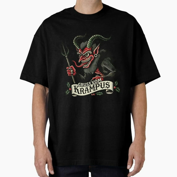 Greetings From Folklore Figure Christmas Fun Dark Holiday Unisex T-Shirt, up to Size 5XL