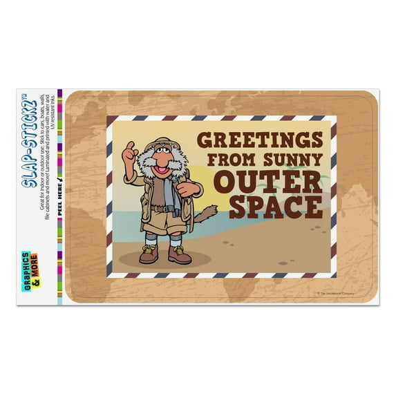 Greetings From Sunny Outer Space Uncle Travelling Matt Fraggle Rock Home Business Office Sign