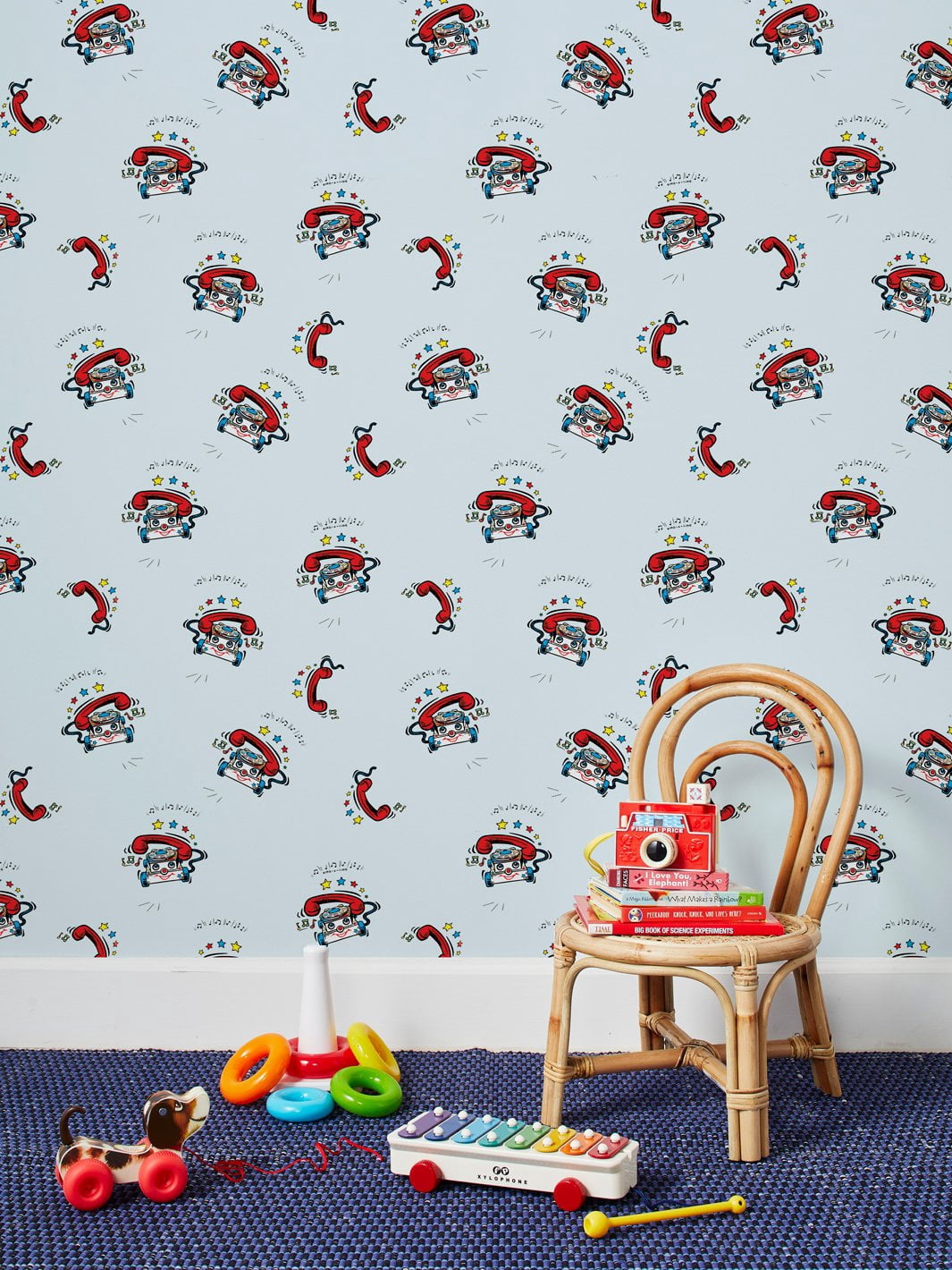 Greetings and Chatter Removable Vinyl Wallpaper By Fisher-Price - Sky