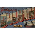 thumbnail image 1 of Greetings from Duluth, Minnesota, Vintage Halftone (9x12 Wall Art Print, Home Decor), 1 of 3
