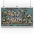 thumbnail image 1 of Greetings from Hot Springs National Park, Arkansas (24x36 Giclee Gallery Print, Wall Decor Travel Poster), 1 of 1