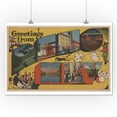 thumbnail image 1 of Greetings from Reno, Nevada - Vintage Halftone (12x18 Art Print, Wall Decor Travel Poster), 1 of 3