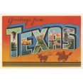 thumbnail image 1 of Greetings from Texas v2 Poster Print by Wild  Portfolio, 1 of 1