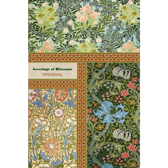 Greetings of Blossoms NOTEBOOK [ruled Notebook/Journal/Diary to write in, 60 sheets, Medium Size (A5) 6x9 inches], (Paperback)