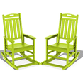 thumbnail image 1 of Greforg Outdoor Oversized Patio Rocking Chair Set of 2, HDPE Weather Resistant Porch, Garden Lawn Rocker,Green, 1 of 6