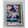 Greg Maddux 1989 Upper Deck MLB 241 Baseball Card Atlanta Chicago Cubs