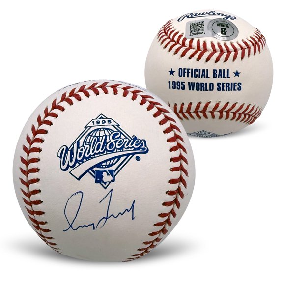 Greg Maddux Autographed Atlanta Braves Signed 1995 World Series Baseball Beckett Witness Authenticated With UV Display Case