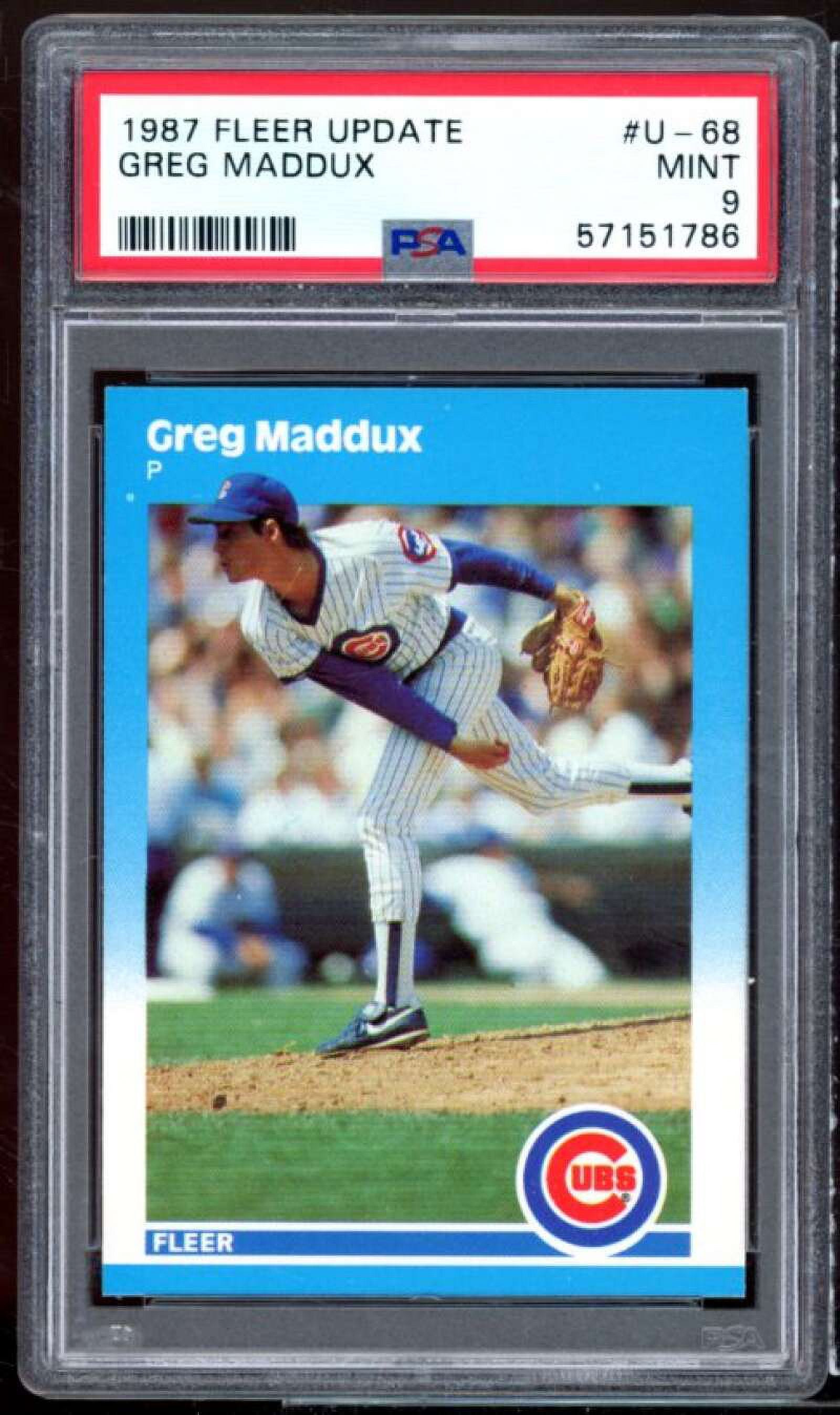スポーツ選手 87 fleer update greg maddux rc!.! 1987 Fleer