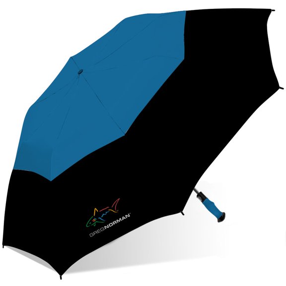 Greg Norman 56" Two Person Folding Rain Umbrella, Auto Open