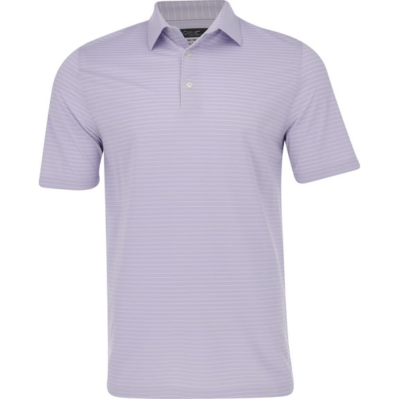 Greg Norman Freedom Micro Pique Feeder Stripe Frost Shirt Men M