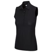 Greg Norman Freedom Micro Pique Sleeveless Black Shirt Women XL