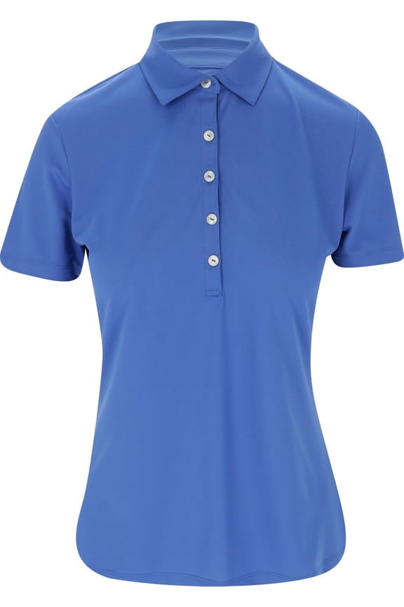 Freedom Micro Pique Stretch Aegean Blue Shirt Women M