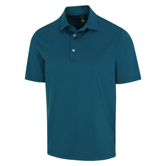 Greg Norman Golf Men's Freedom Micro Pique Polo Shirt, Medium Sonic Blue -