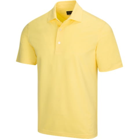 Greg Norman Men's Freedom Micro Pique Polo Sunbright/Small