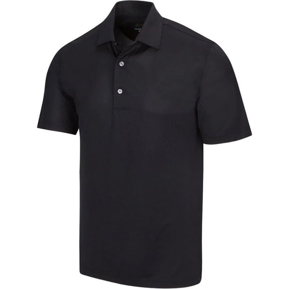 Greg Norman Freedom Micro Pique Black Shirt Men