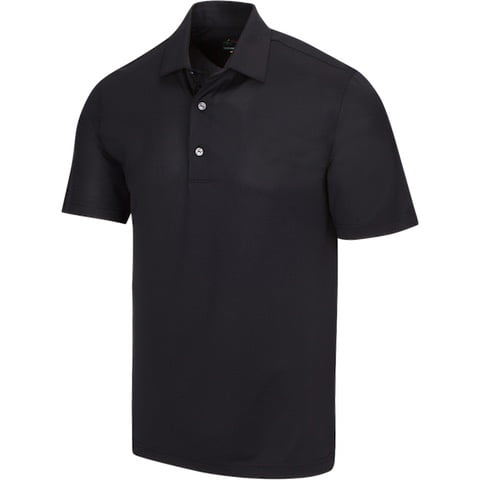 Greg Norman Freedom Micro Pique Black Shirt Men