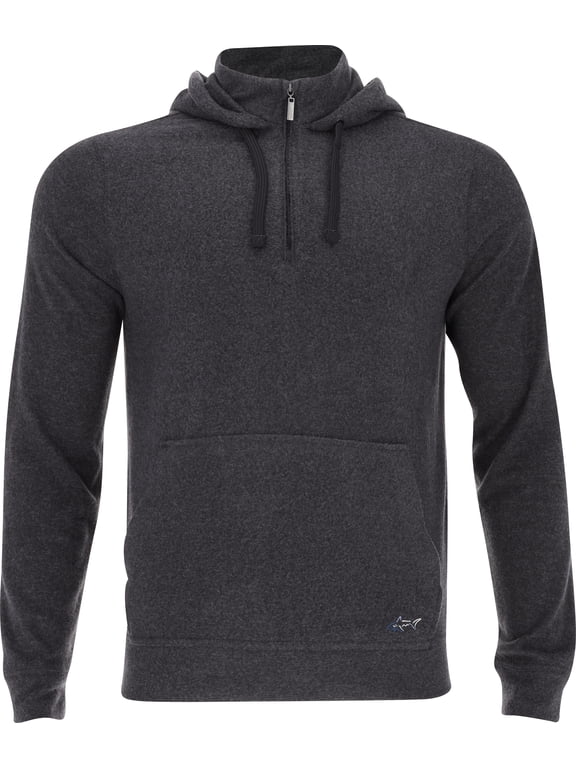 Lab 1/4 Zip Hoodie Black Heather Outerwear Men XL