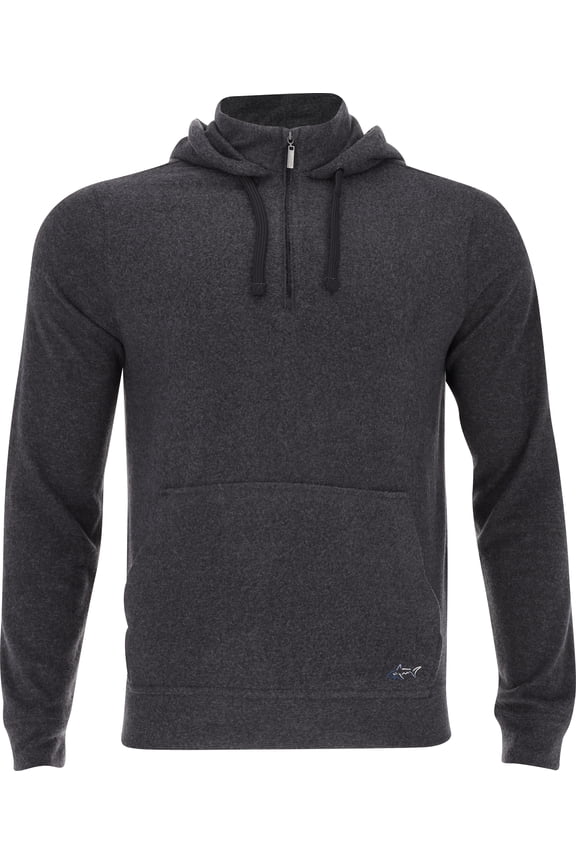 Lab 1/4 Zip Hoodie Black Heather Outerwear Men XL