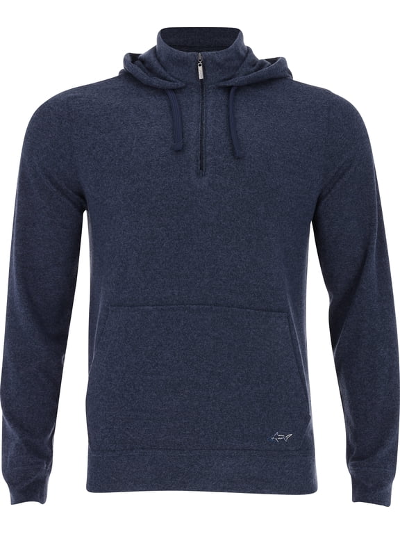 Lab 1/4 Zip Hoodie Navy Heather Outerwear Men L