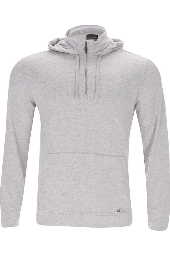 Lab 1/4 Zip Hoodie Shark Grey Heather Outerwear Men M