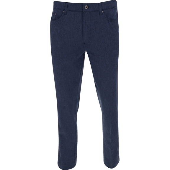 Greg Norman MICROLUX 5 Pocket Heathered Dark Navy Heather Pants Men 35W x 32L