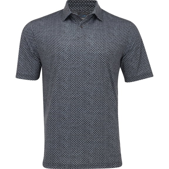 Greg Norman ML75 Micro Shark Fin Black Heather Shirt Men L