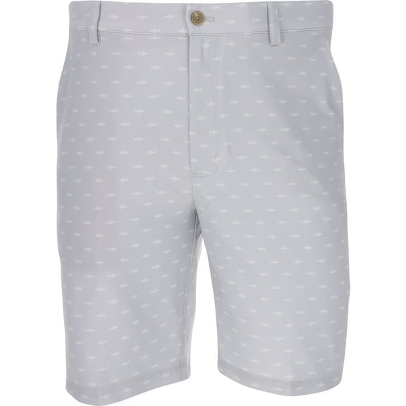 Greg Norman ML75 MicroLux Hybrid Shark Print Shark Grey Shorts Men Choose Size